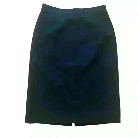 Vintage Sag Harbor Black 100% Wool Pencil Skirt Size 12 Classic Career Interview - Picture 2 of 7